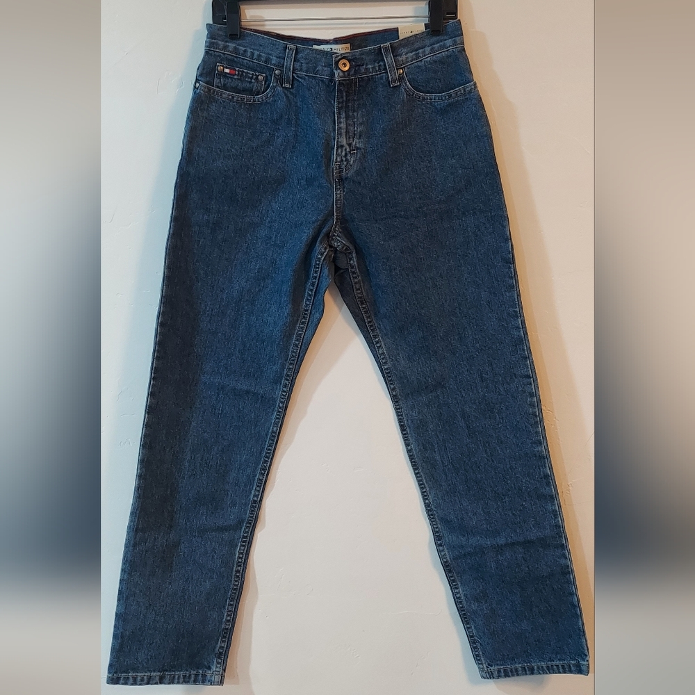 Tommy Hilfiger Womens  Dark Blue Straight Jeans Size 8